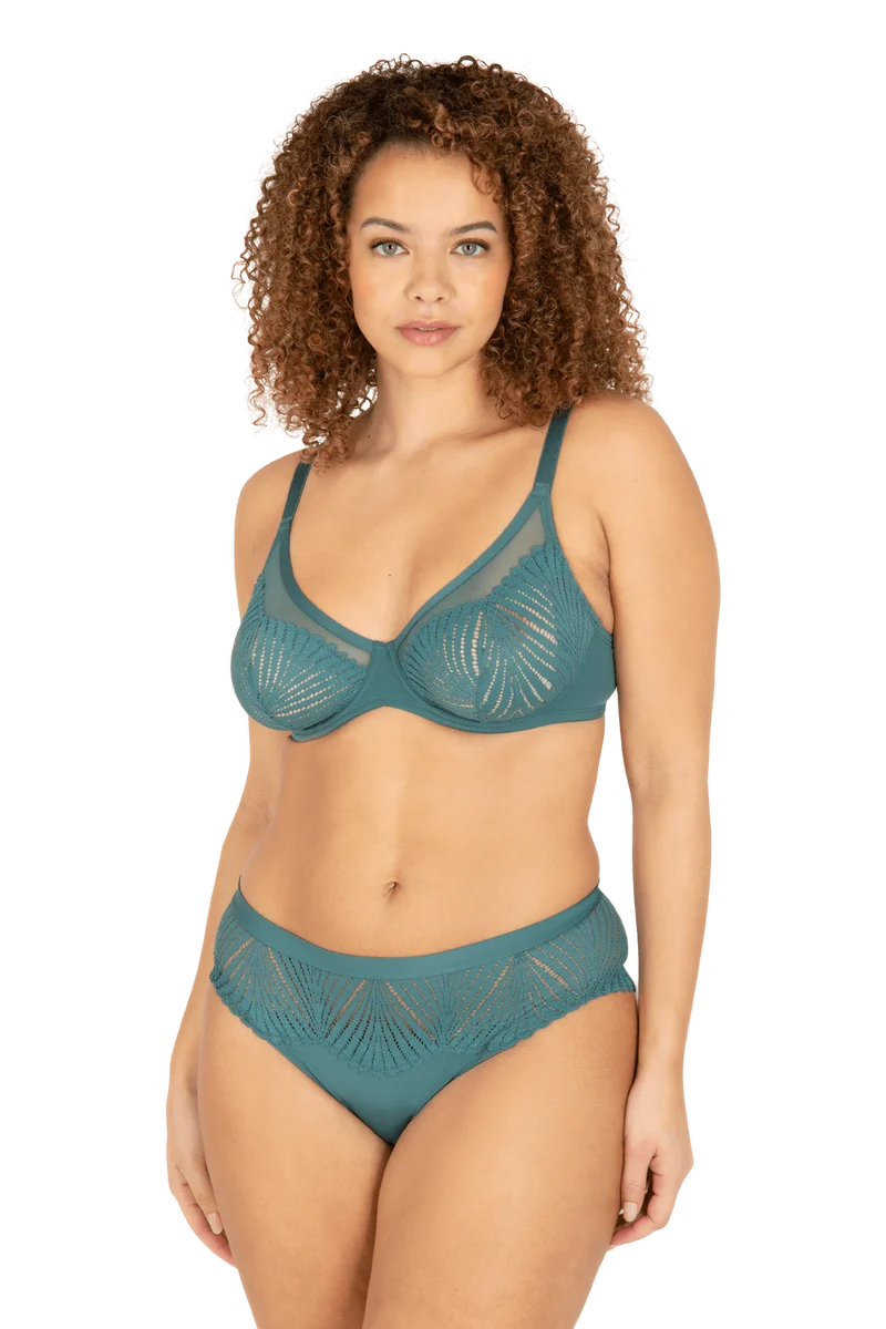 Slip Brésilien Muse - Vert paon