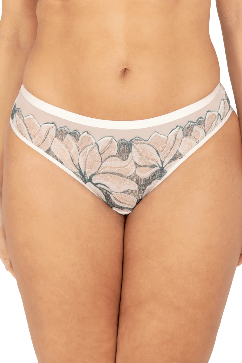 Slip Brésilien Nymphéas - Soie
