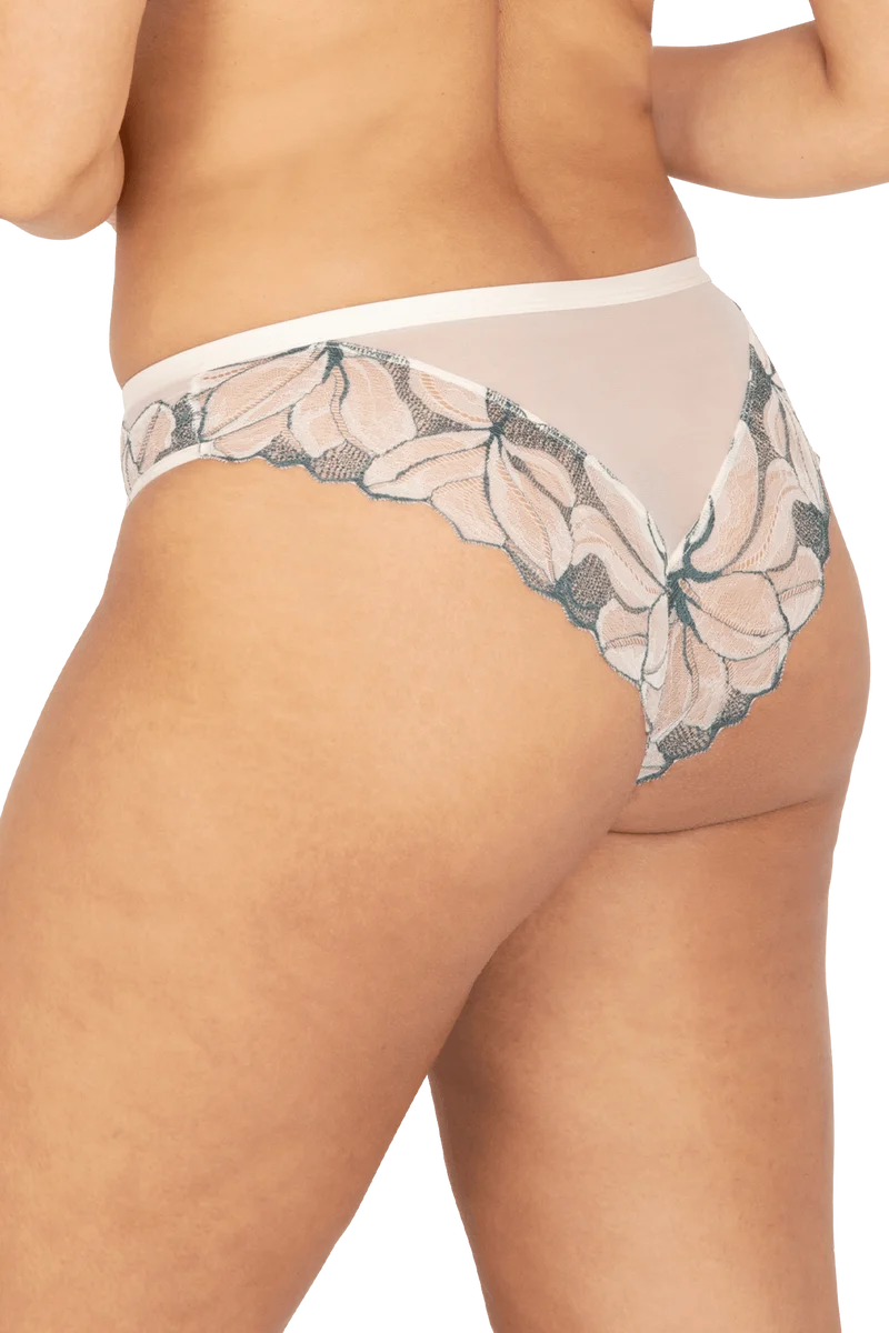 Slip Brésilien Nymphéas - Soie