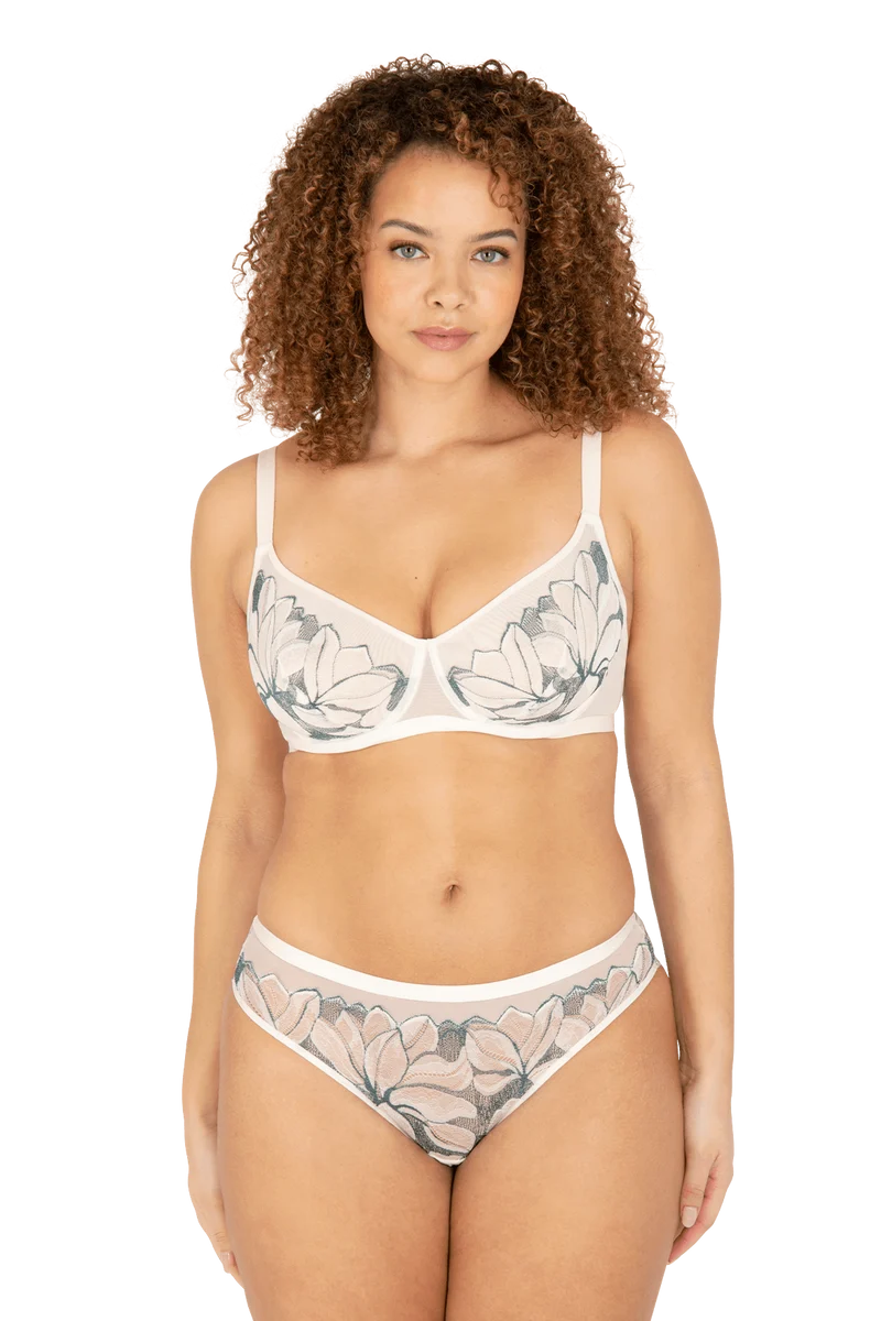 Slip Brésilien Nymphéas - Soie