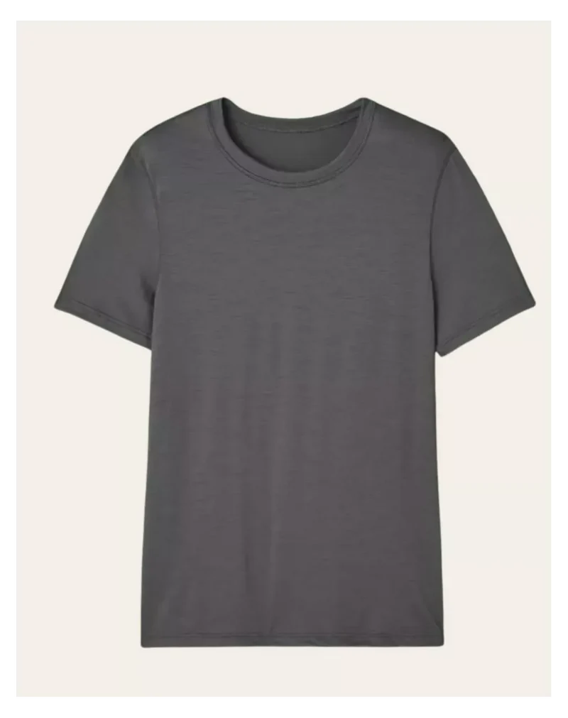 T-shirt laine mérinos Homme Gris