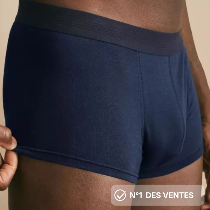 Boxer Coton Bio 165g Bleu Marine