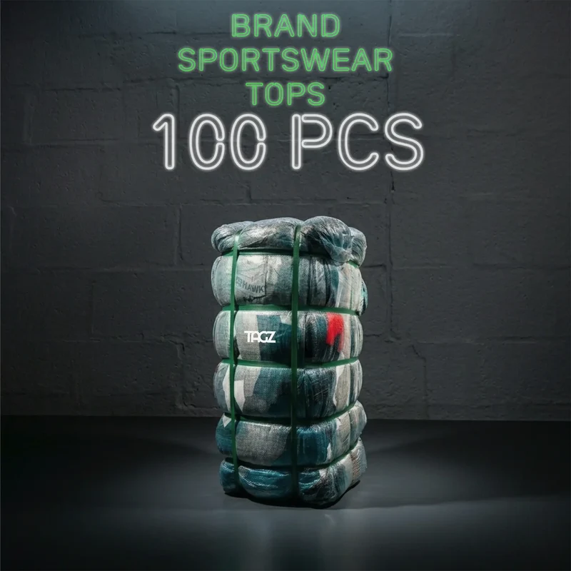 Balle de 100 tops sportswear de marque