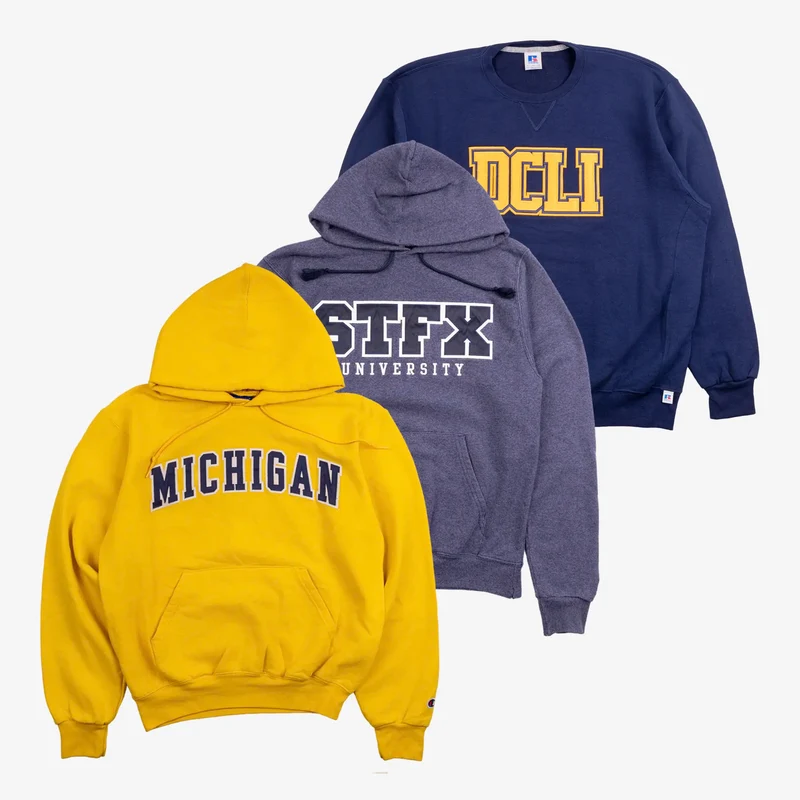 Box de 20 Sweat-shirts Université & Pro Sport US