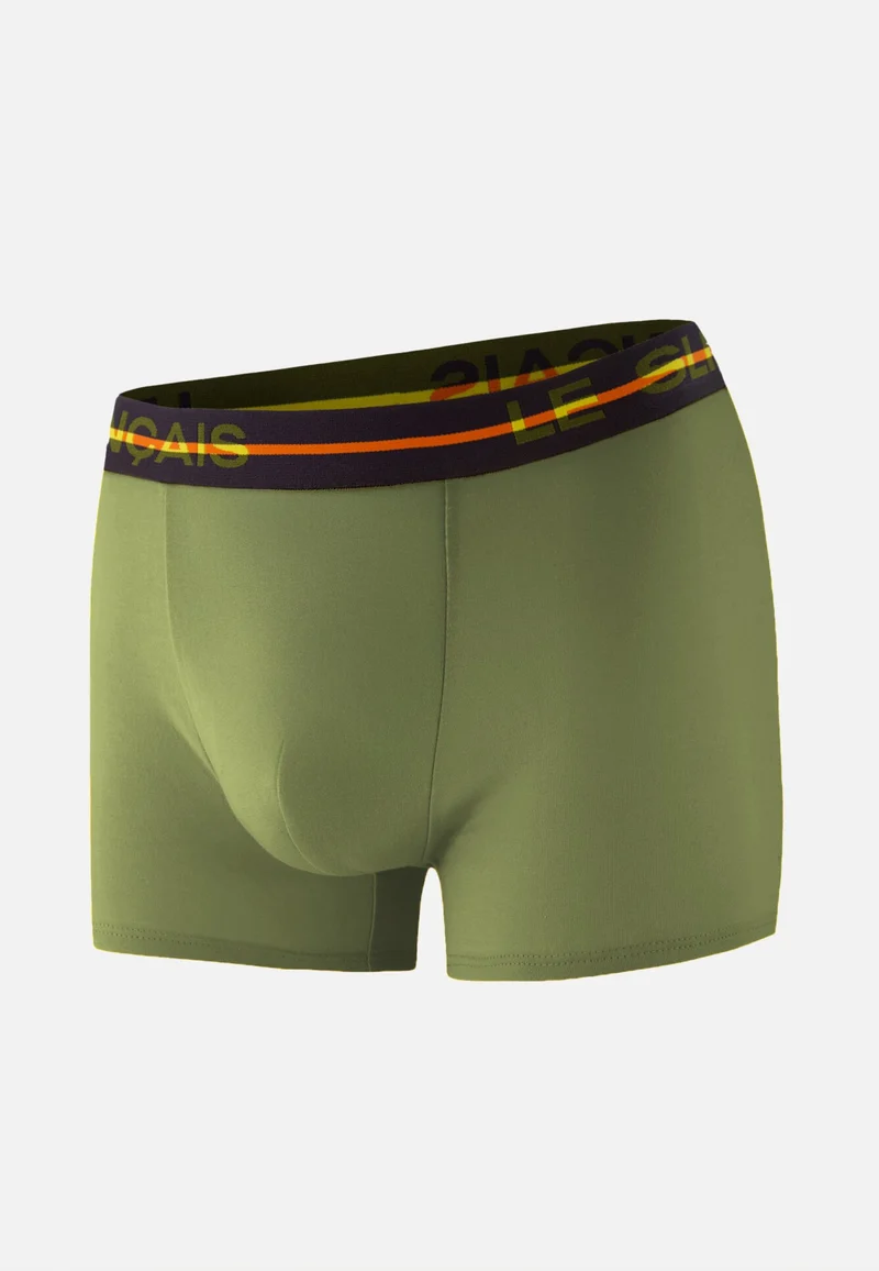 Boxer vert en coton - Redoutable Kaki Veronese