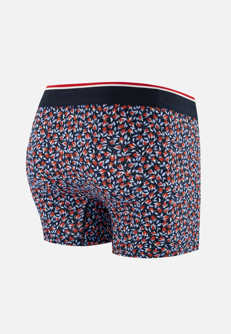Boxer rose en coton - Marius Rose Rouge Brique