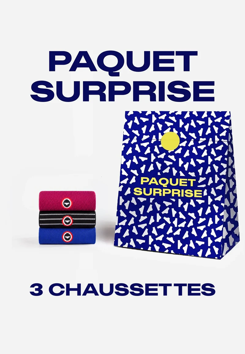 Lot de 3 paires de chaussettes surprise ! - Coloris surprise