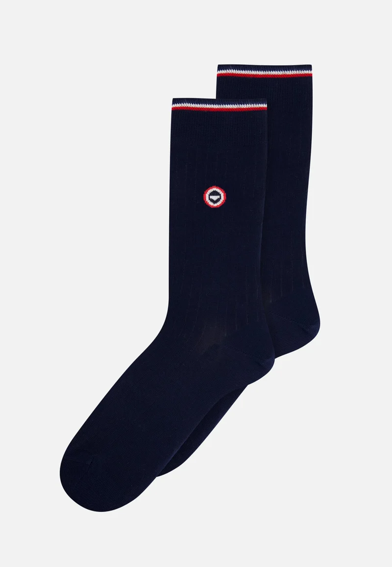 Lot de 3 chaussettes mi-hautes - Chaussettes Bleu Anthracite Noir