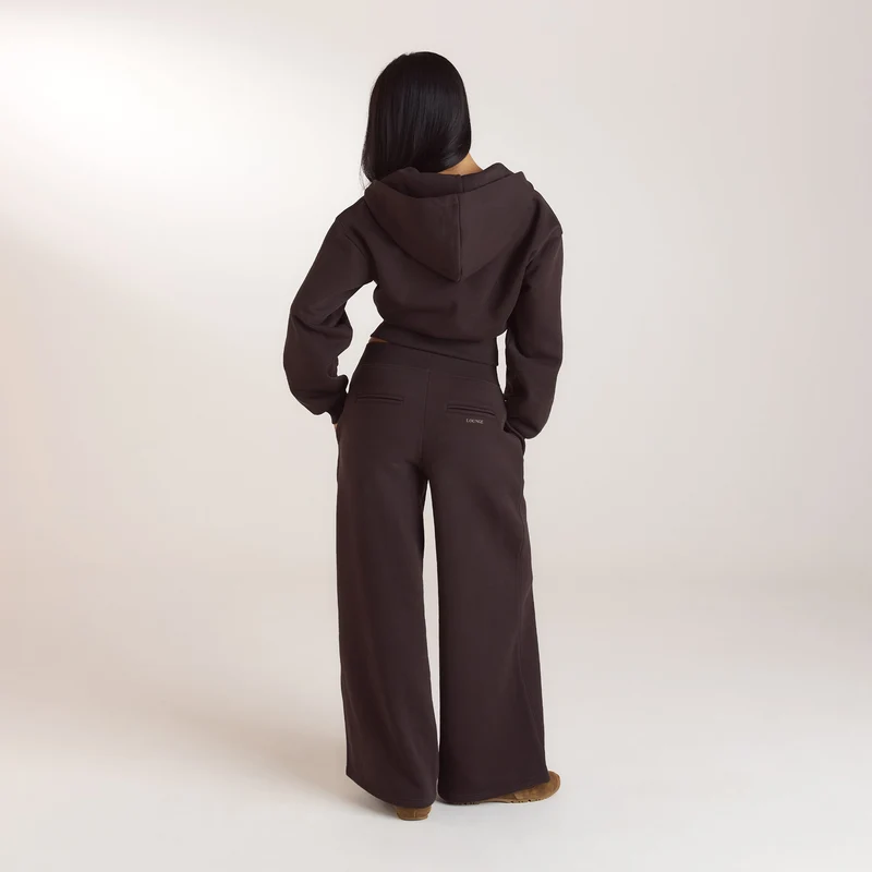 Pantalon de Jogging Droit - Chocolat Noir