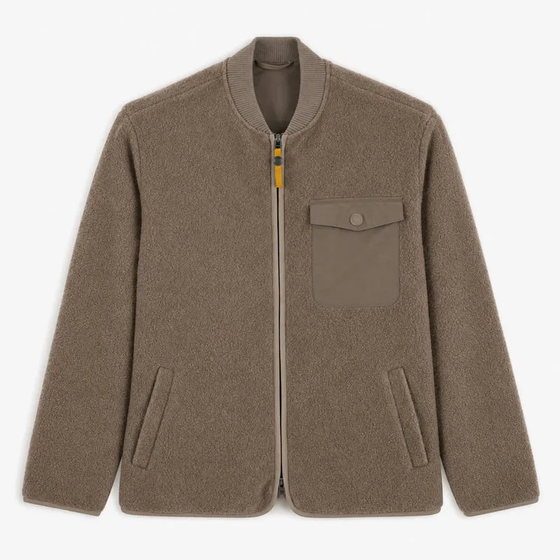Blouson polaire moutonné beige Marcel