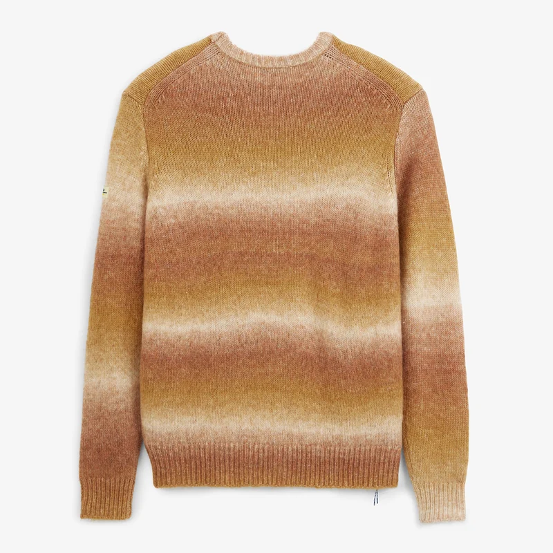 Pull dégradé col rond marron caramel Merlin SBPLAY