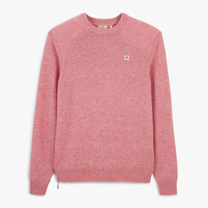 Pull col rond laine lambswool rose dalhia Madani SBPLAY