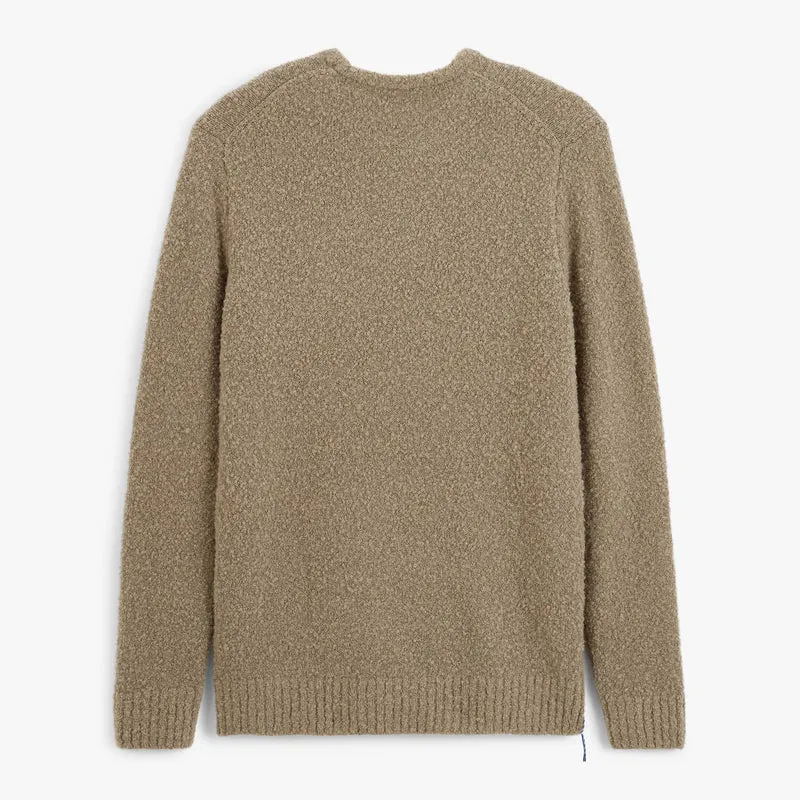 Pull laine bouclette col rond beige Murray SBPLAY
