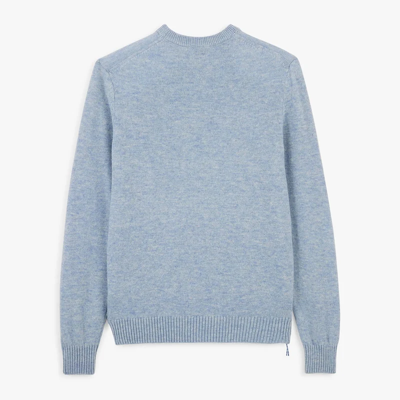 Pull col rond laine lambswool bleu ciel Madani SBPLAY