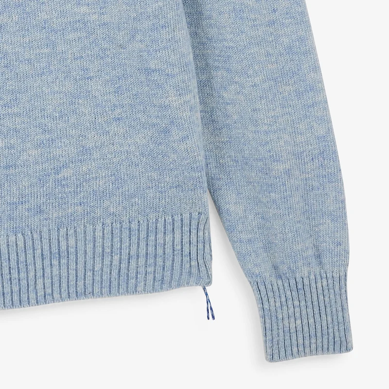Pull col rond laine lambswool bleu ciel Madani SBPLAY