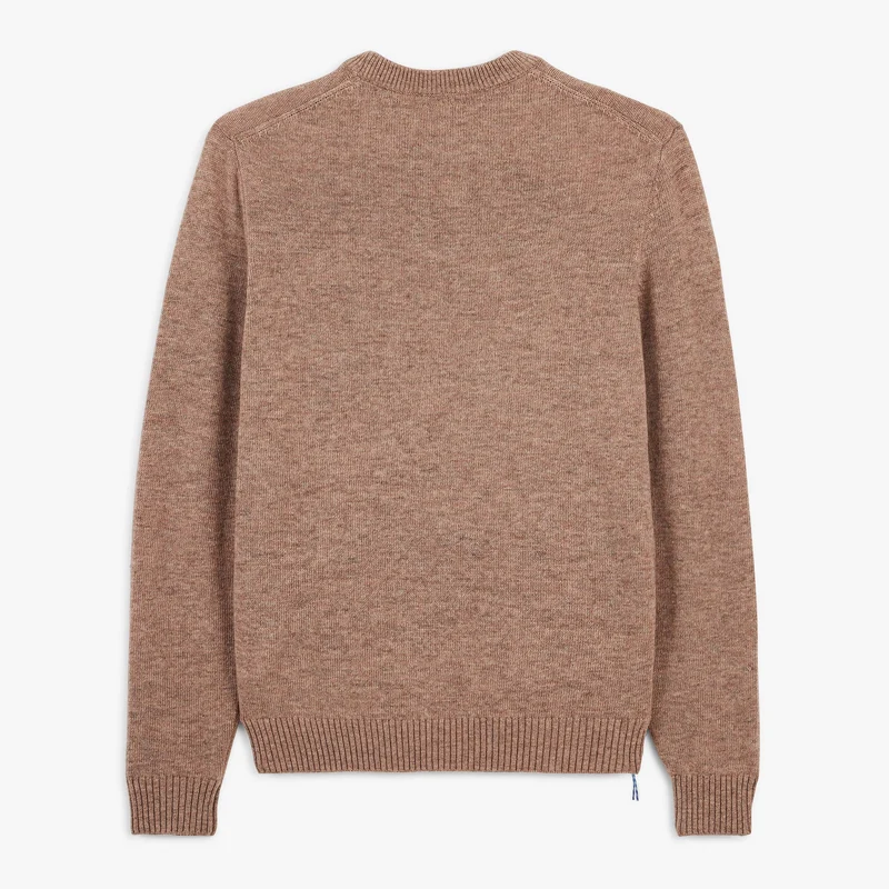 Pull col rond laine lambswool beige Madani SBPLAY