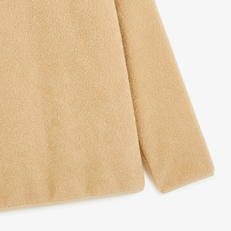 Blouson polaire moutonné beige sable Marcel