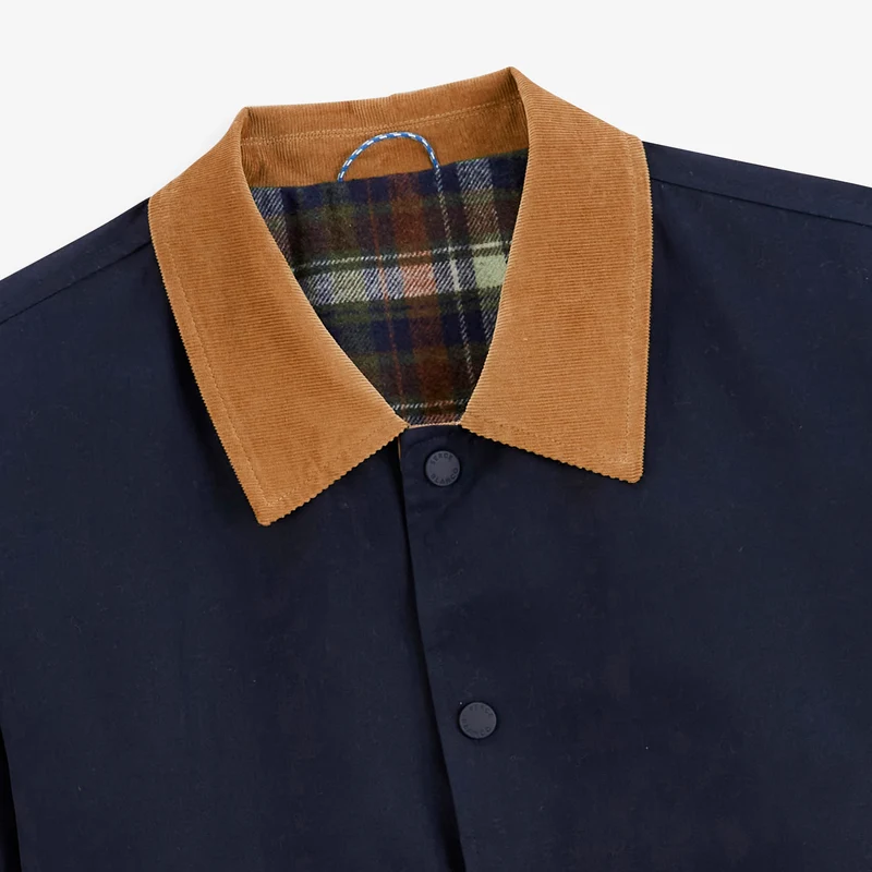 Blouson déperlant col velours bleu Dan SBPLAY