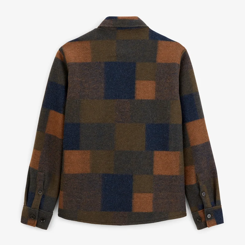 Veste Trap doublée à carreaux multicolore Patchwork