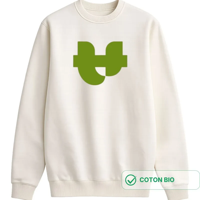 Sweat écru femme GRIFFE VERT
