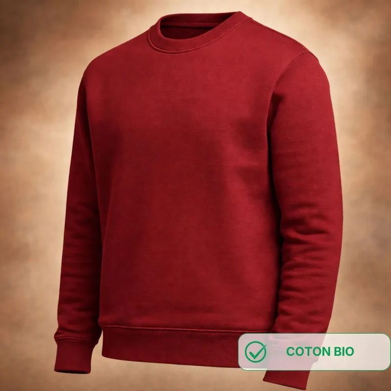 Sweat bordeaux homme