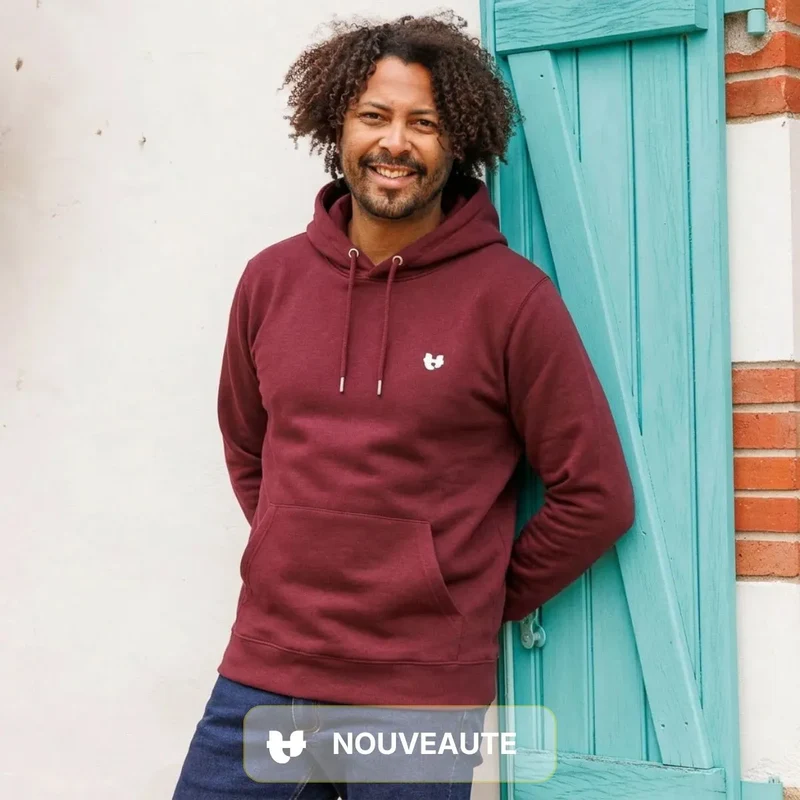 Sweat bordeaux homme | Cœur