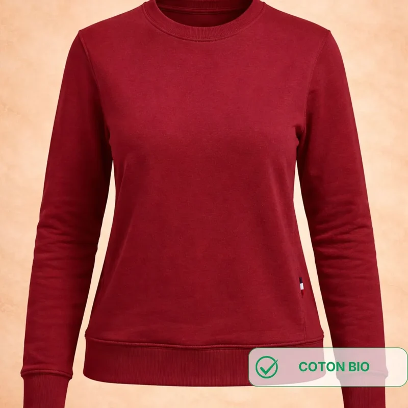 sweat femme bordeaux | Col rond