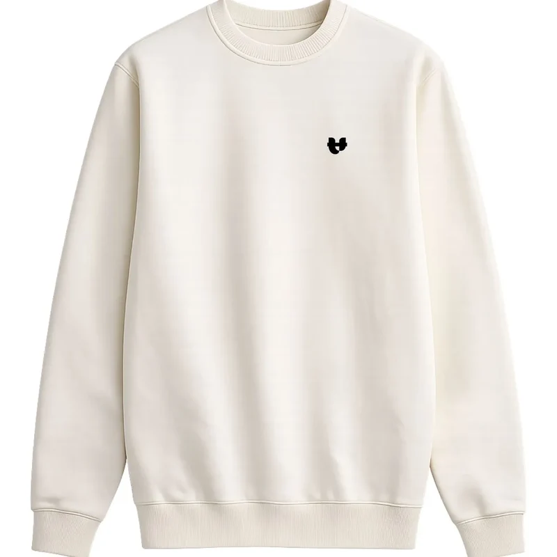 Sweat écru femme à col | Coton recyclé