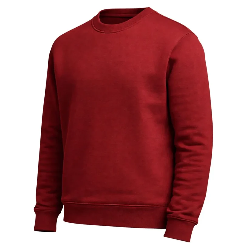 Sweat sans capuche Bordeaux Homme | Col rond