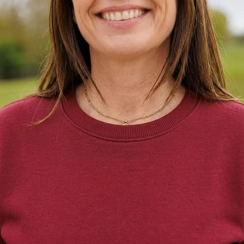 Sweat femme bordeaux à col