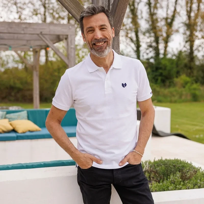 Polo blanc homme | PALÂBA