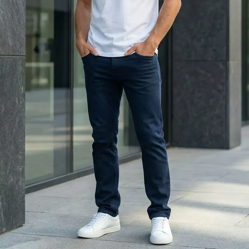 Jean straight homme | Bleu Nuit coupe droite