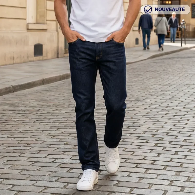Jean straight homme | Le denim brut coupe droite