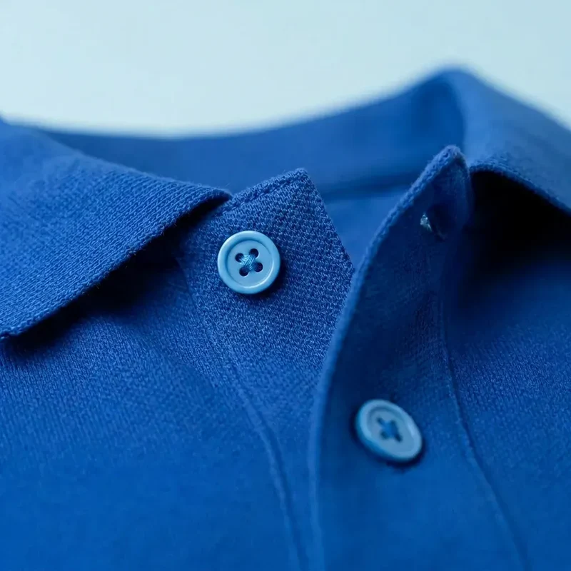 Polo bleu roi homme | Coton bio