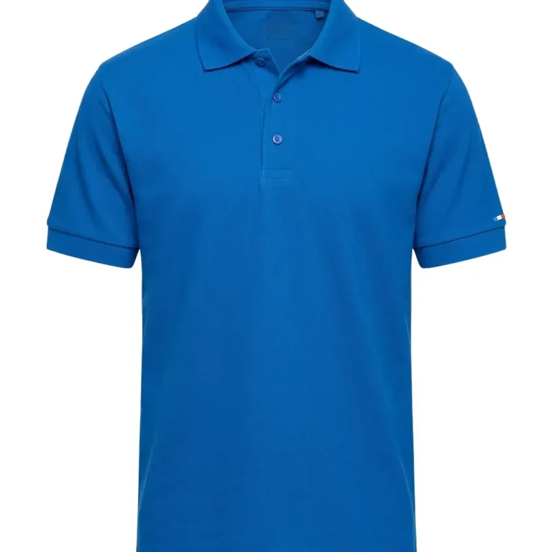Polo bleu roi homme | Coton bio