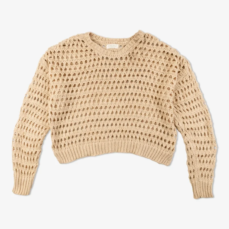Lot de 30 tops en crochet à manches longues