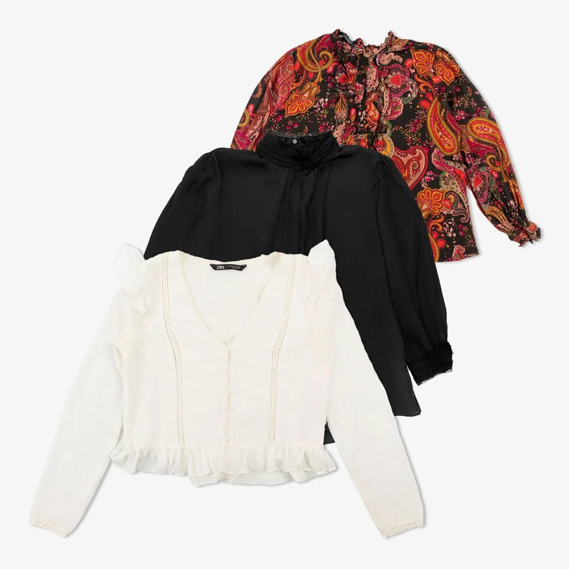 Lot de 40 tops Zara mixtes