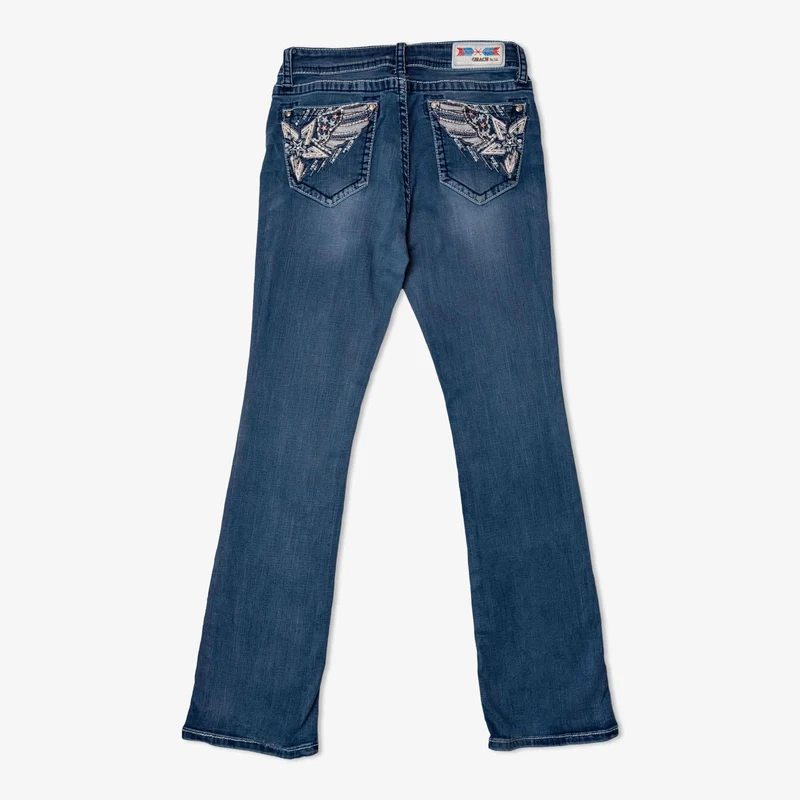 Lot de 25 jeans brodés pour femme
