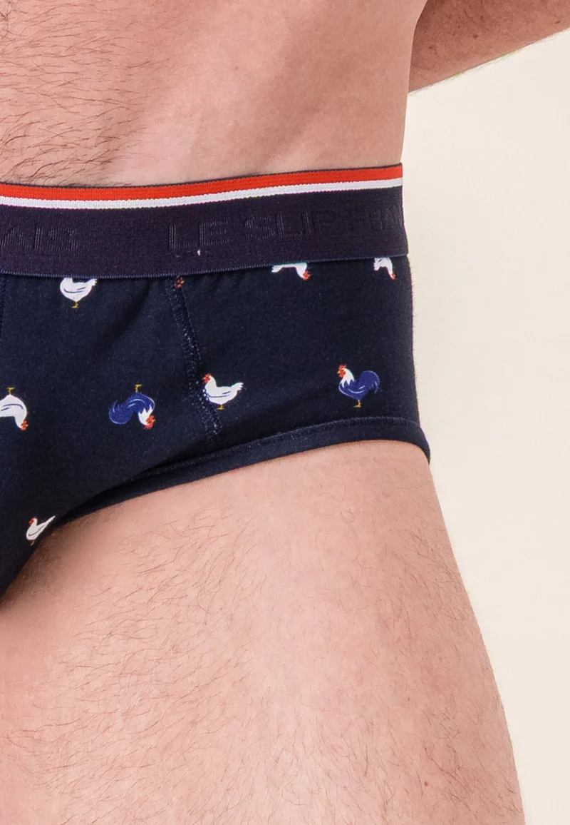 Lot de 2 slips en coton - Slips Coq Marine Indigo