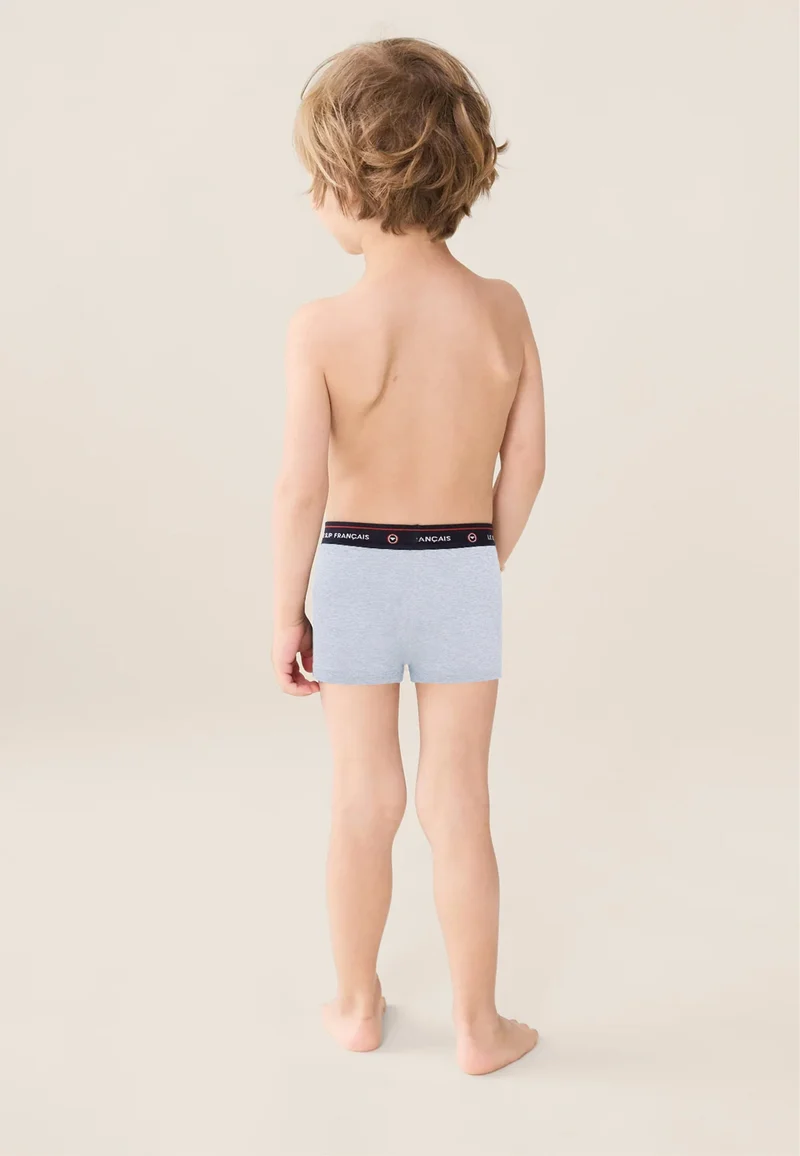 Boxer enfant bleu en coton - Petit Joseph Bleu Ciel Chine