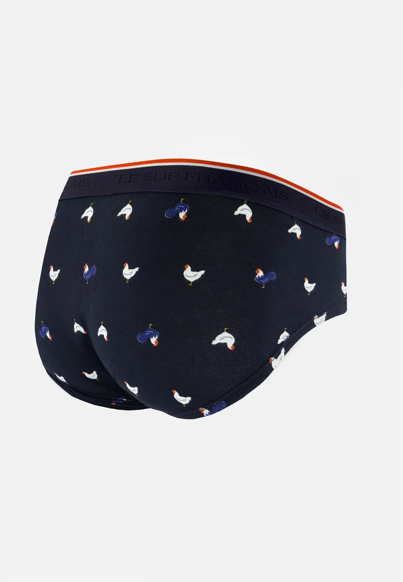 Slip à motif coq marine en coton - Terrible Coq Marine