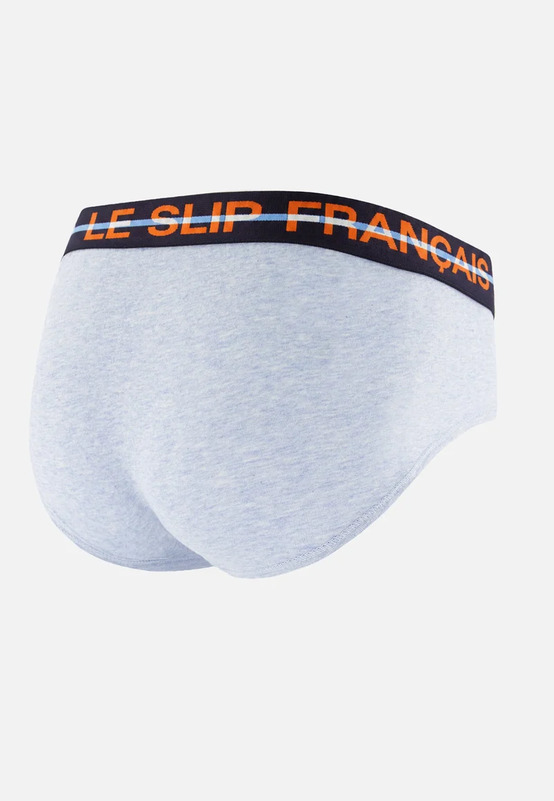 Slip bleu en coton - Intrépide Bleu Ciel Chiné