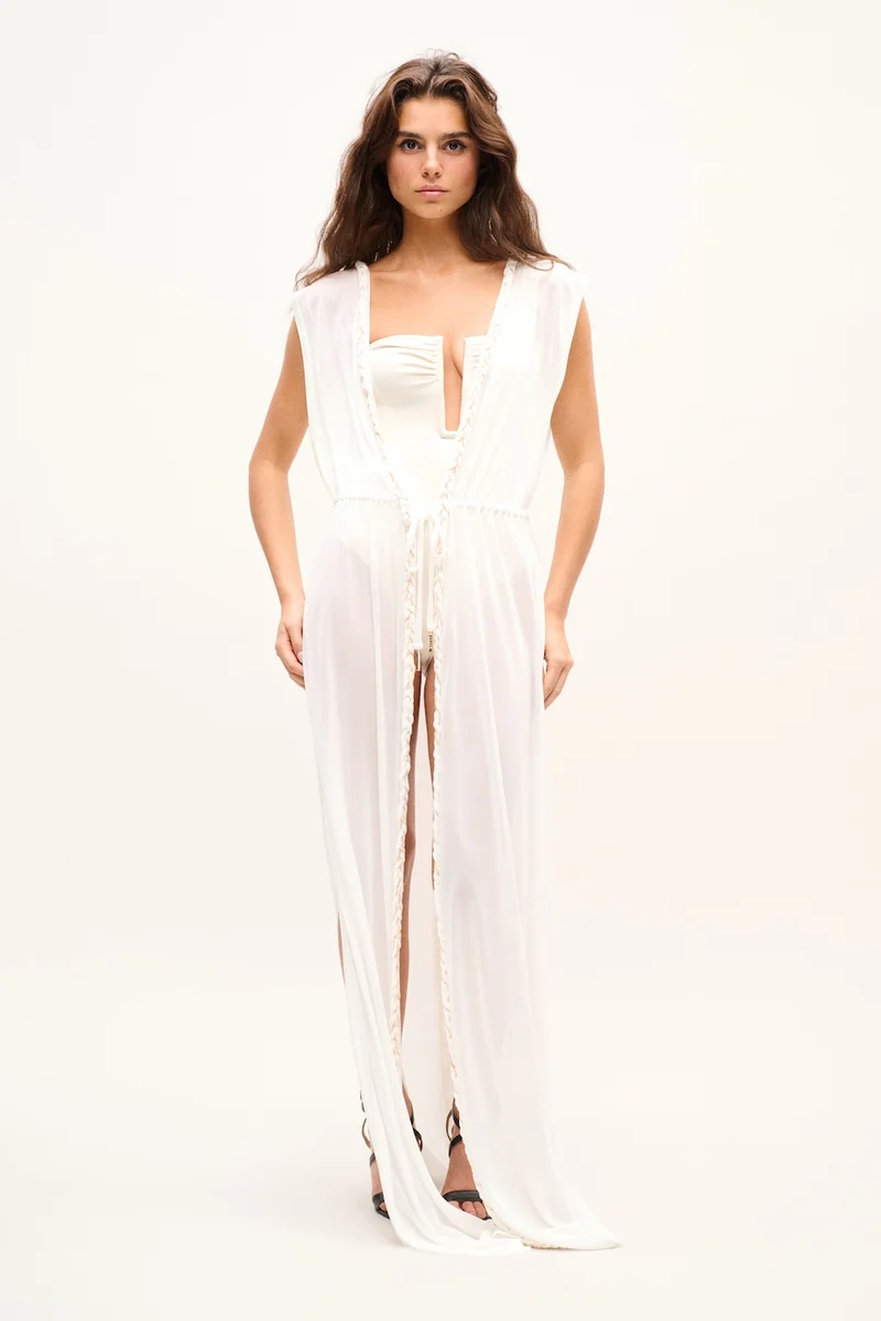 ROBE HUNTINGTON BLANC
