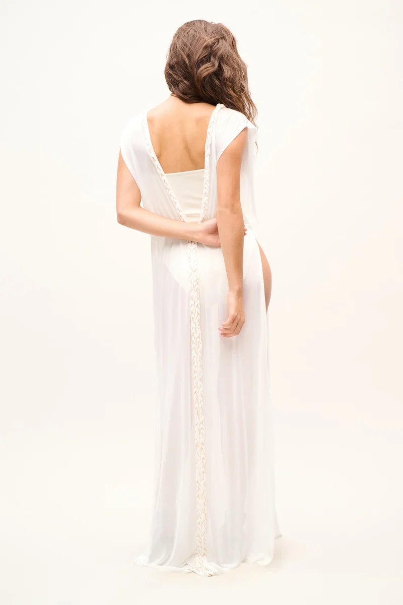 ROBE HUNTINGTON BLANC