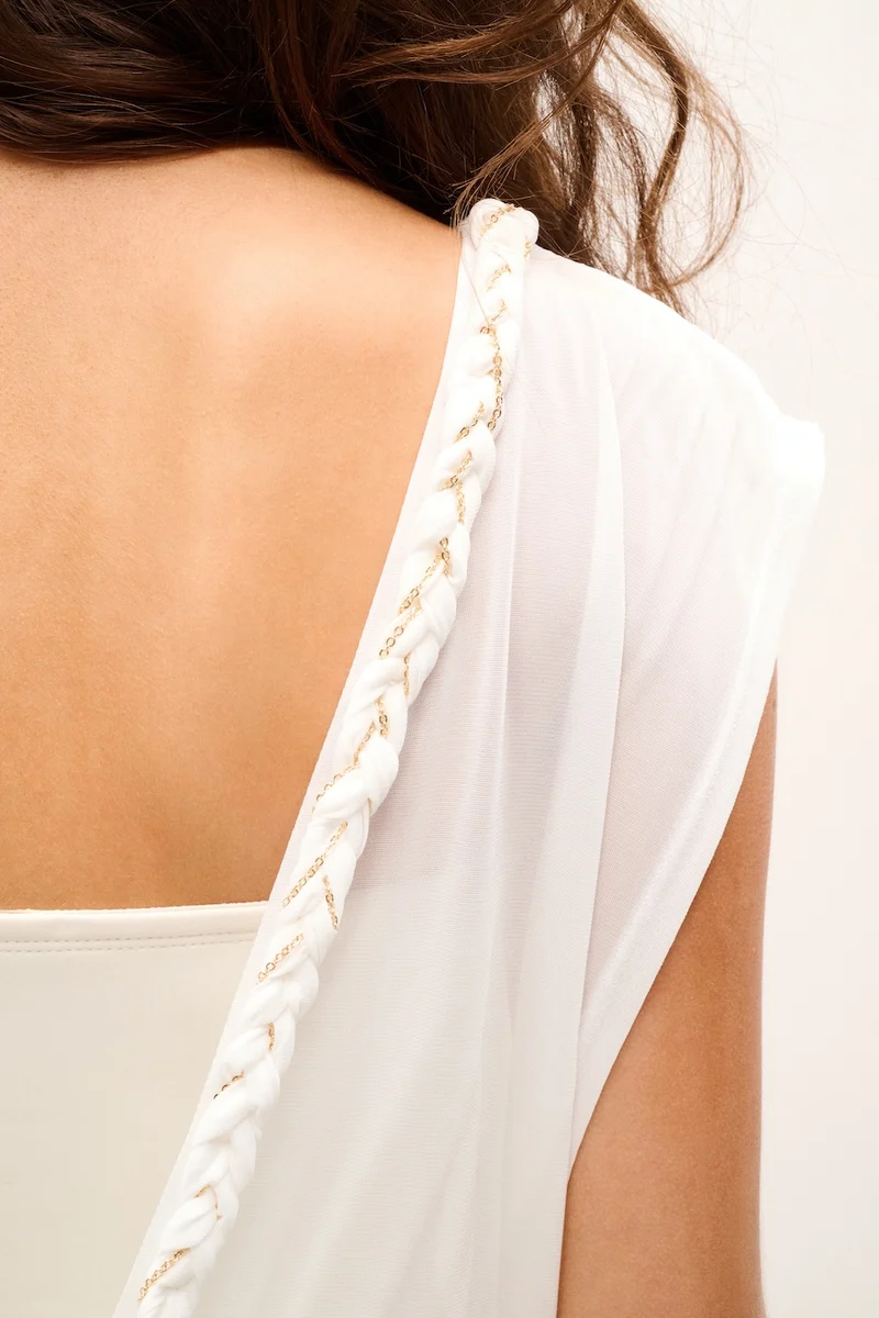 ROBE HUNTINGTON BLANC