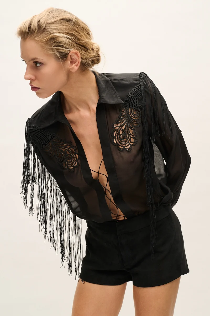 CHEMISE GARDNER BLACK