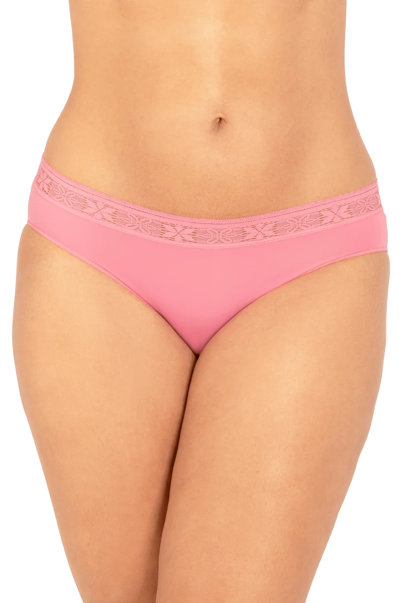 Lot de 2 Slips - Duo Florentin - Rose bonbon / blanc