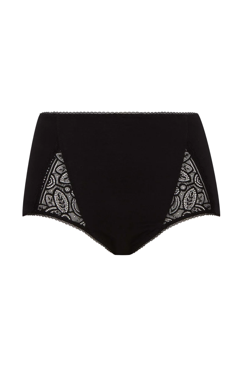 Culotte Maxi Coton Confort - Noir