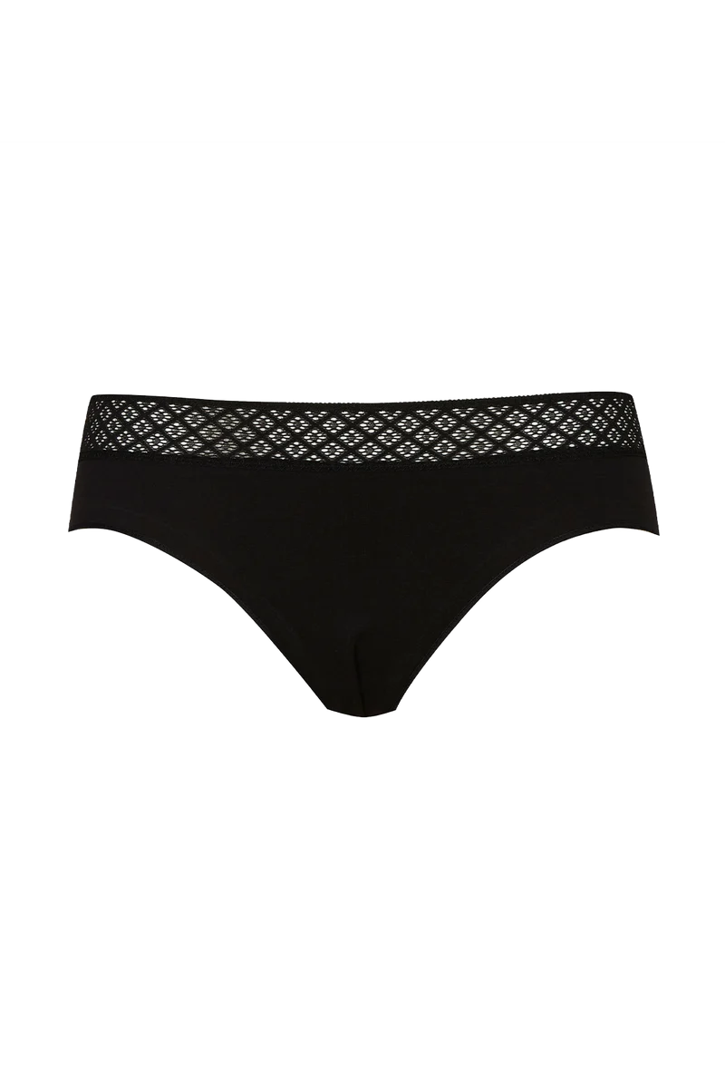 Lot de 3 Slips - Trio Douceur Graphique - Noir