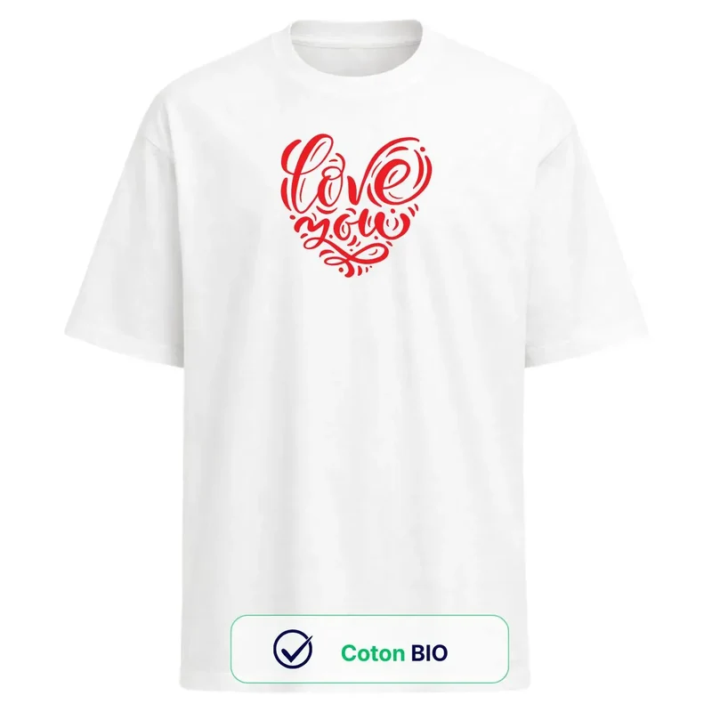 T shirt oversize femme | LOVE YOU